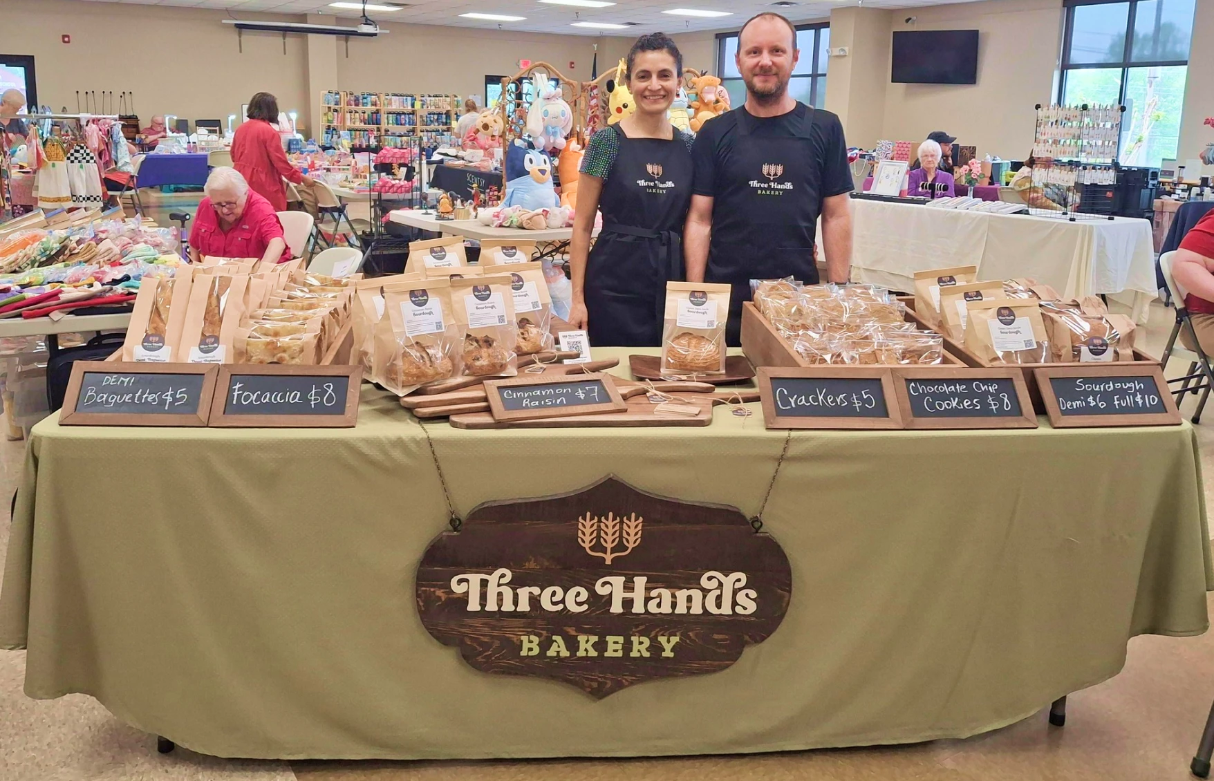 The Three Hands Bakery team