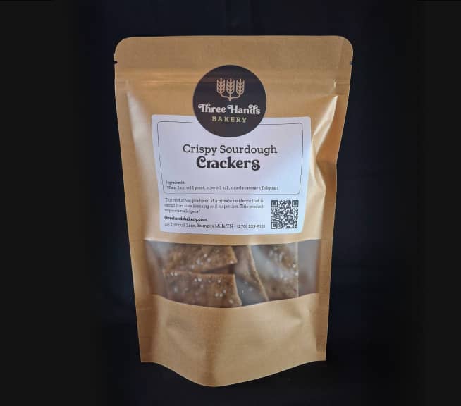Crispy Sourdough Crackers