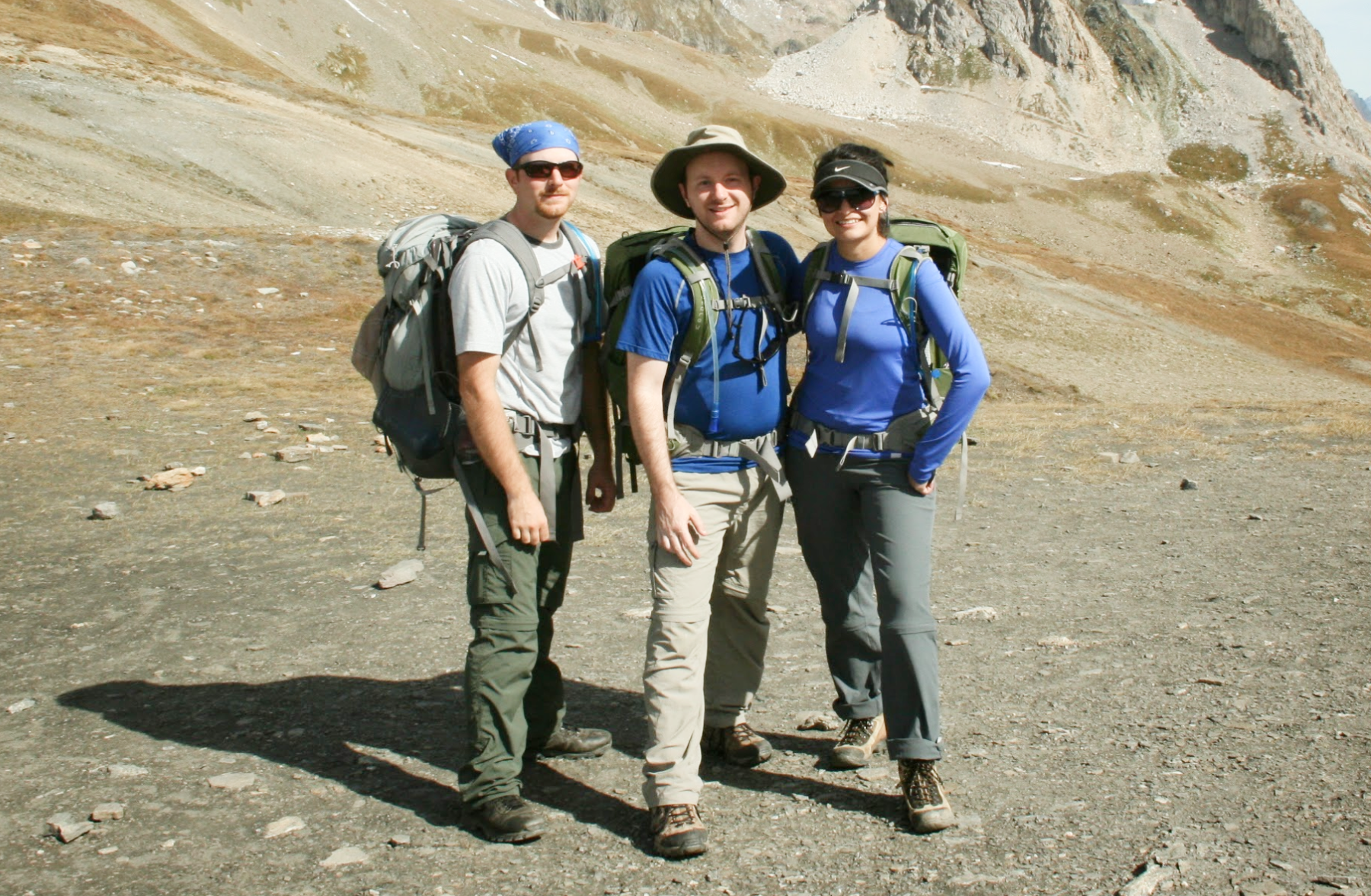 The Three Hands Bakery team hiking in 2013