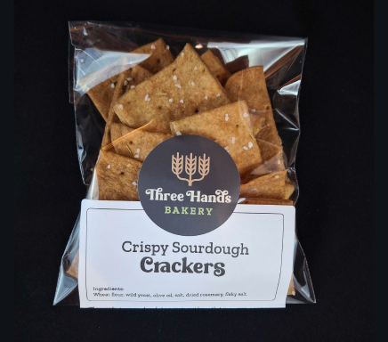 Crispy Sourdough Crackers